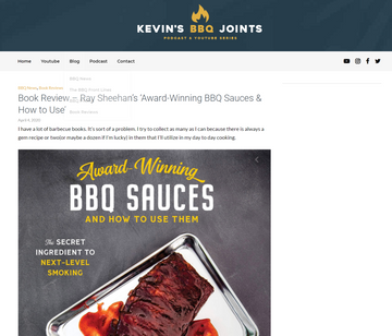 Book Review - Award-Winning BBQ Sauces & How to Use Them - Kevin's BBQ Joint